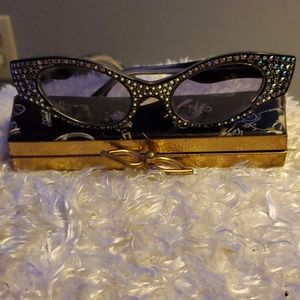 Vintage 50's original rhinestone sunglasses